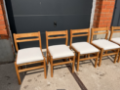 Picture of Set of 5 vintage Belgian chairs