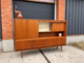 Picture of Scandinavian highboard with glass display & bar