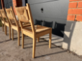 Picture of Set of four dining chairs with woven cane