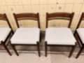 Picture of Set of six Belgian Wengé dining chairs
