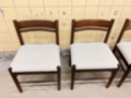 Picture of Set of six Belgian Wengé dining chairs