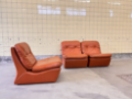 Picture of Set of two cognac skai lounge chairs