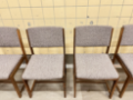 Picture of Set of six Belgian wengé dining chairs