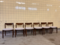 Picture of Set of six Scandinavian Wengé dining chairs