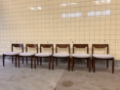Picture of Set of six Scandinavian Wengé dining chairs