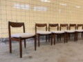 Picture of Set of six Scandinavian Wengé dining chairs