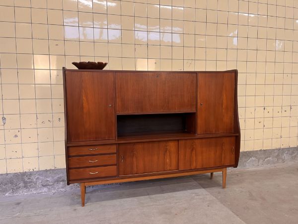 Picture of Scandinavian Teak veneer highboard