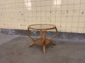 Picture of Rattan coffee table with cathedral glass by Rohé Noordwolde