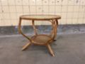 Picture of Rattan coffee table with cathedral glass by Rohé Noordwolde