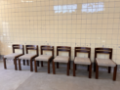 Picture of Set of Six Brutalist Dining Chairs by Lübke