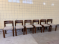 Picture of Set of Six Brutalist Dining Chairs by Lübke