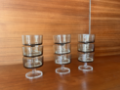 Picture of Set of Nine Luminarc Glasses in Smoked Glass