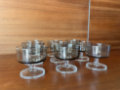 Picture of Set of Nine Luminarc Glasses in Smoked Glass