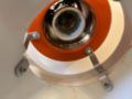 Picture of Red PH 4/3 Pendant Lamp by Poul Henningsen for Louis Poulsen
