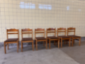 Picture of Set of Six Scandinavian Dining Chairs in Pine