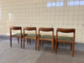 Picture of Set of Four Vintage Solid Teak Dining Chairs