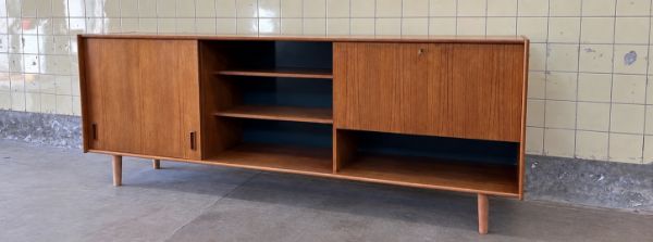 Picture of Vintage Scandinavian Teak Sideboard – Bar Cabinet with Illuminated Interior